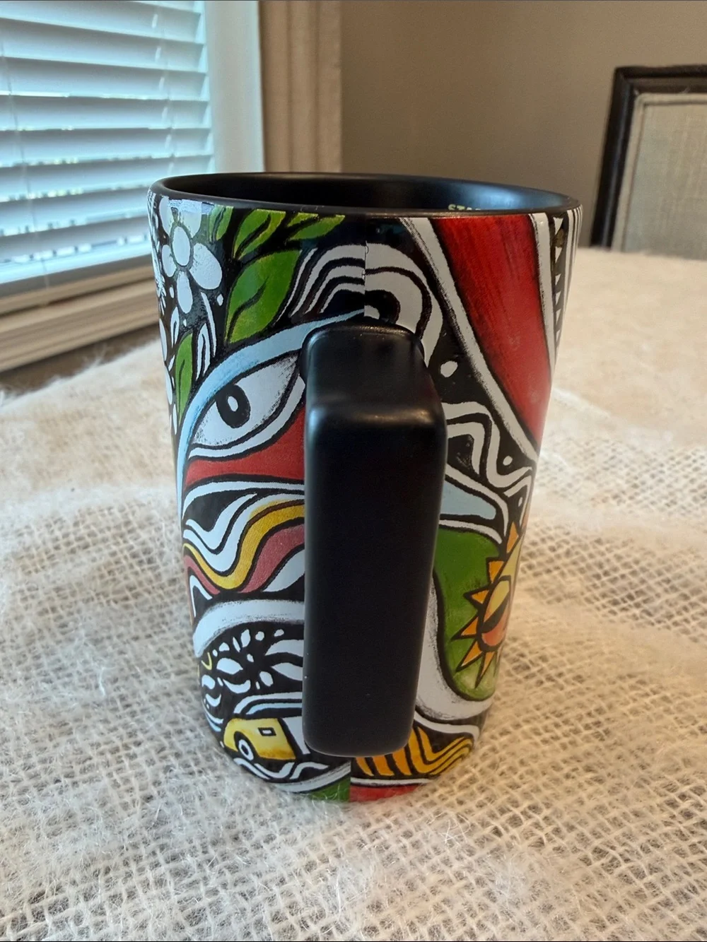 Starbucks Coffee Limited Laolu Senbanjo 2018 Coffee Mug Cup 12 oz Black